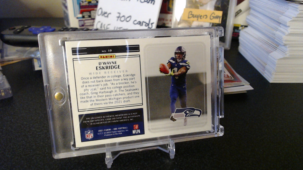 D'Wayne Eskridge /149 (RC,MEM,AU)