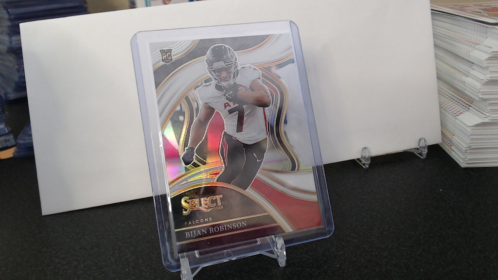 Bijan Robinson- White Prizm DieCut /199 (RC)