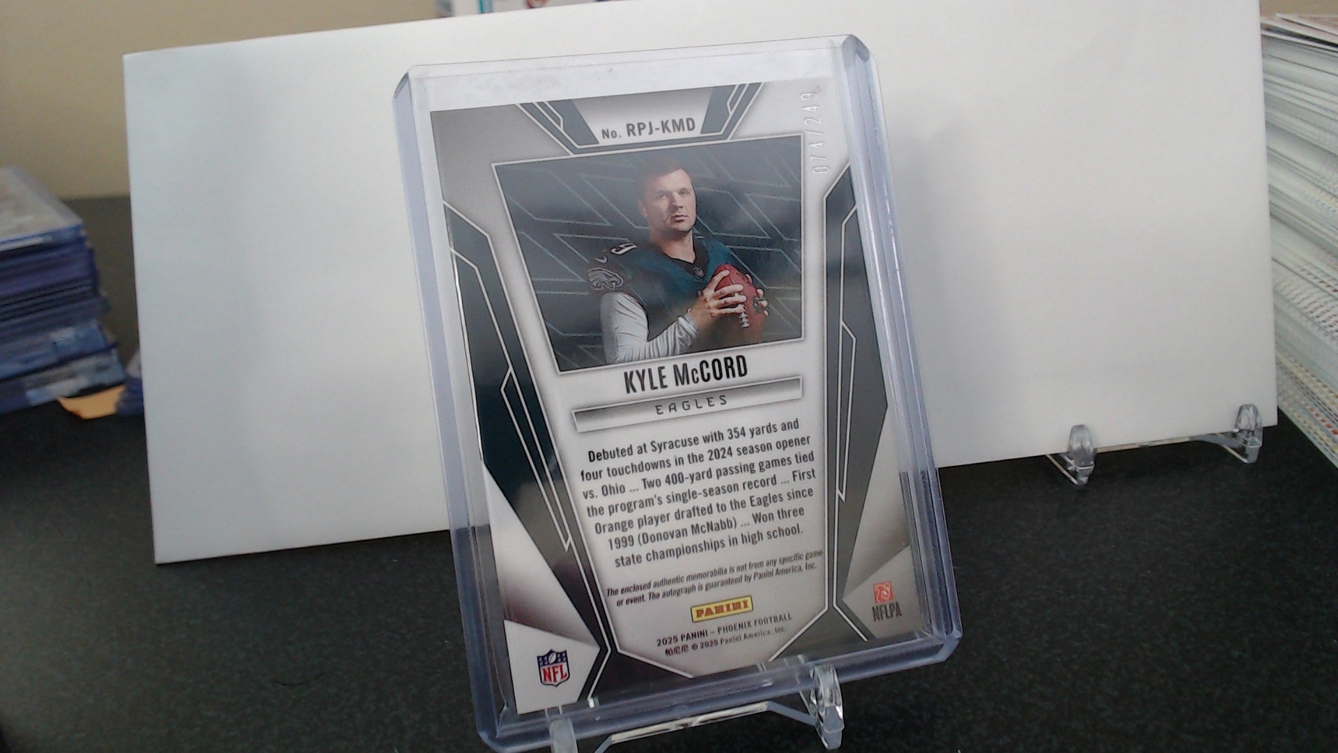 Kyle McCord - Rookie Phenom (RPA) /249