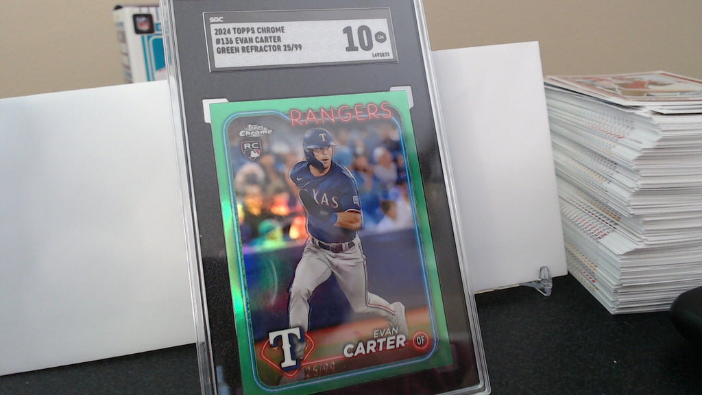 Evan Carter - Green Refractor /99 (RC) *SGC 10*