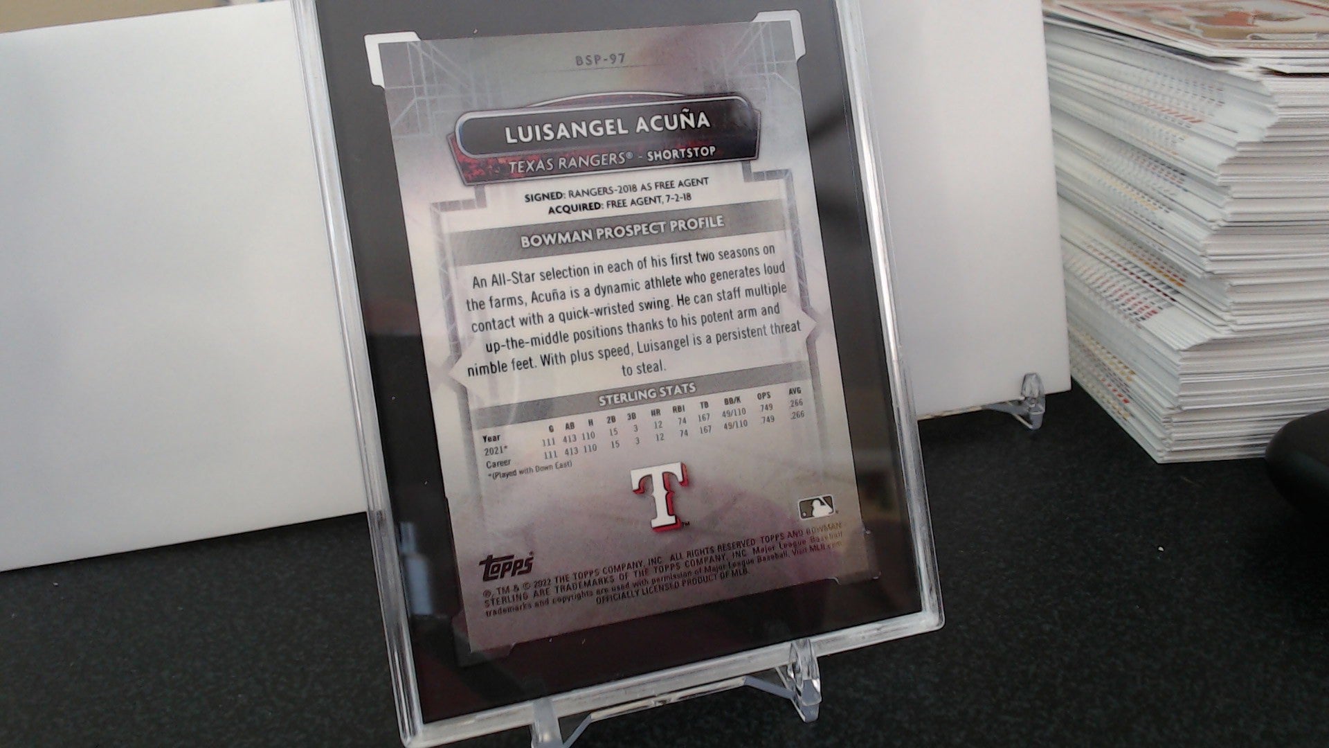 Luisangel Acuna - Mini Diamond Refractor /150 *SGC10*