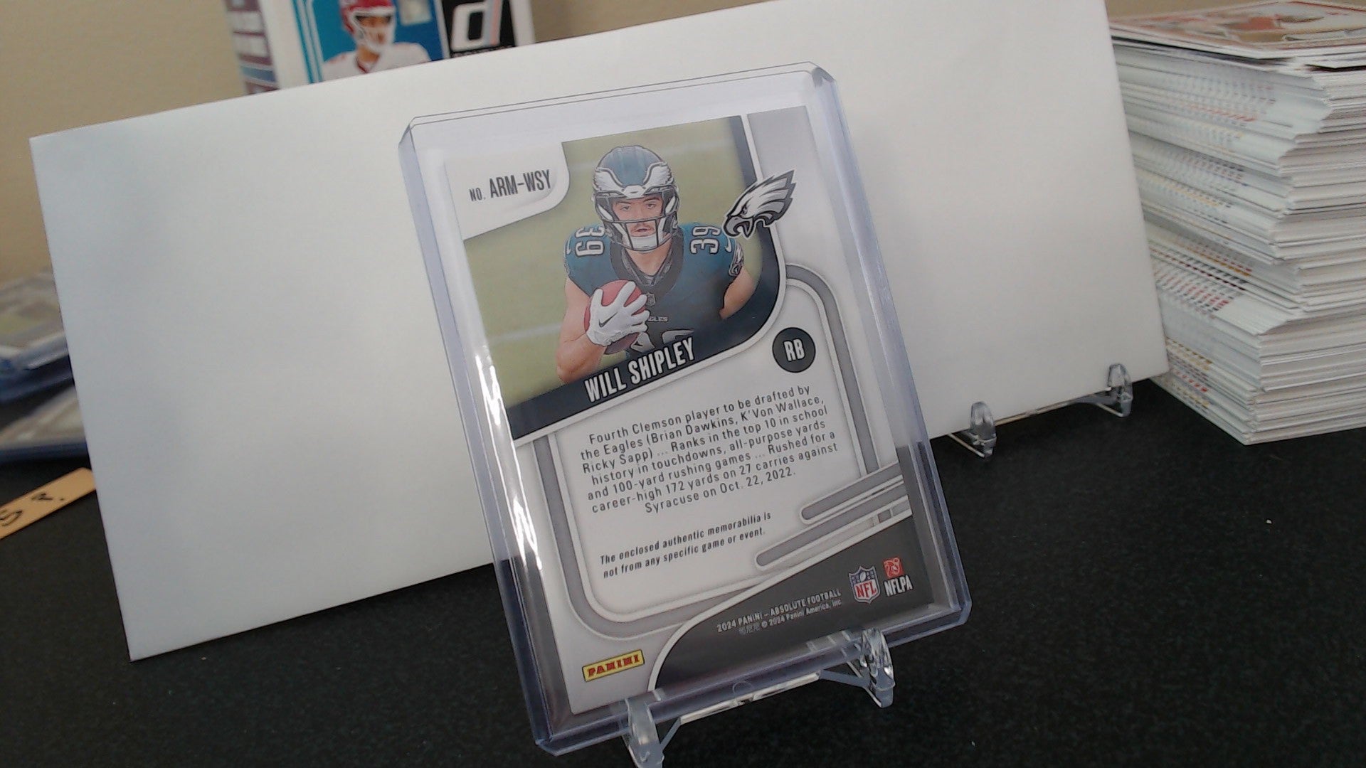 Will Shipley - Rookie Materials (RC,MEM)